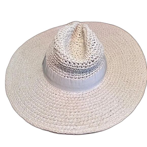 Wide Brimmed Paper Hat - Picture 1 of 8